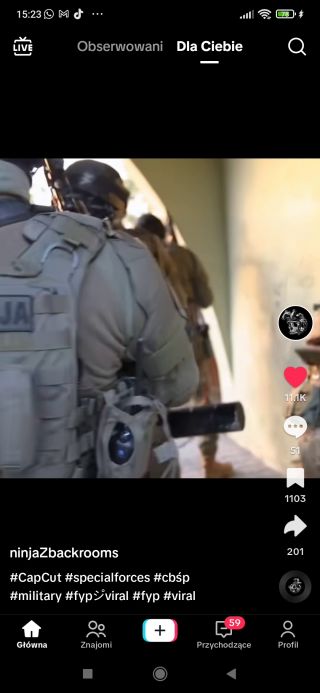 Udostępniono z aplikacji tik tok